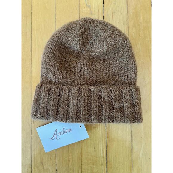 NWT Arnhem Venus Wool Beanie Hat in Pecan - Picture 1 of 2